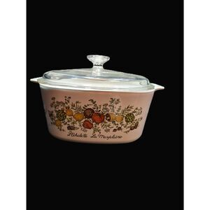 Vintage Pyrex CorningWare 3-Quart with Glass Lid “L'Échalote La Marjolaine”A-3-B